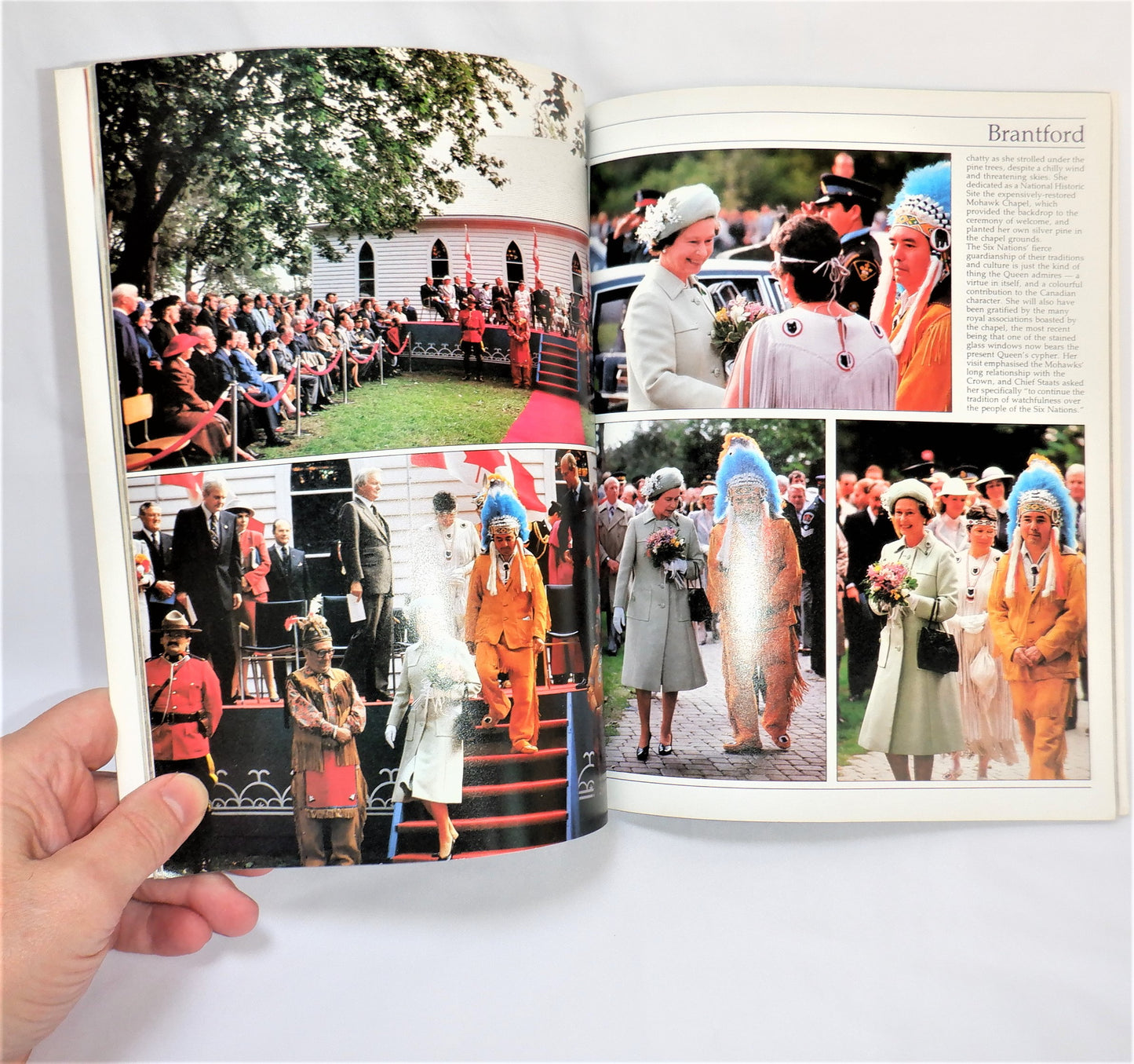 THE QUEEN'S TOUR OF CANADA, Souvenir Edition Guide by Trevor Hall (1984 1st Ed.)