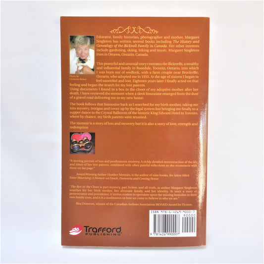 THE BOX IN THE CLOSET, My Journey to Claim Who I Am, by Margaret Singleton (1st Ed. SIGNED)