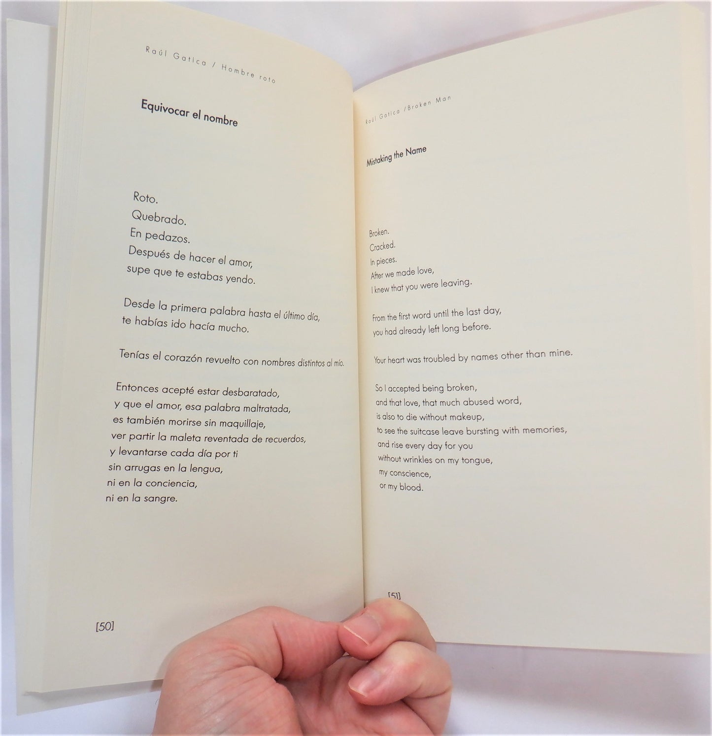 BROKEN MAN, HOMBRE ROTO, by Raul Gatica (1st Ed. SIGNED)