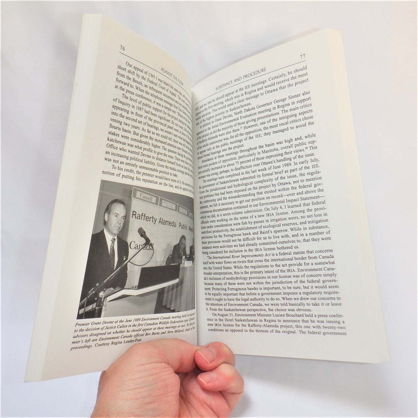 AGAINST THE FLOW, Rafferty-Alameda and the Politics of the Environment, by George N. Hood (1st Ed. SIGNED)