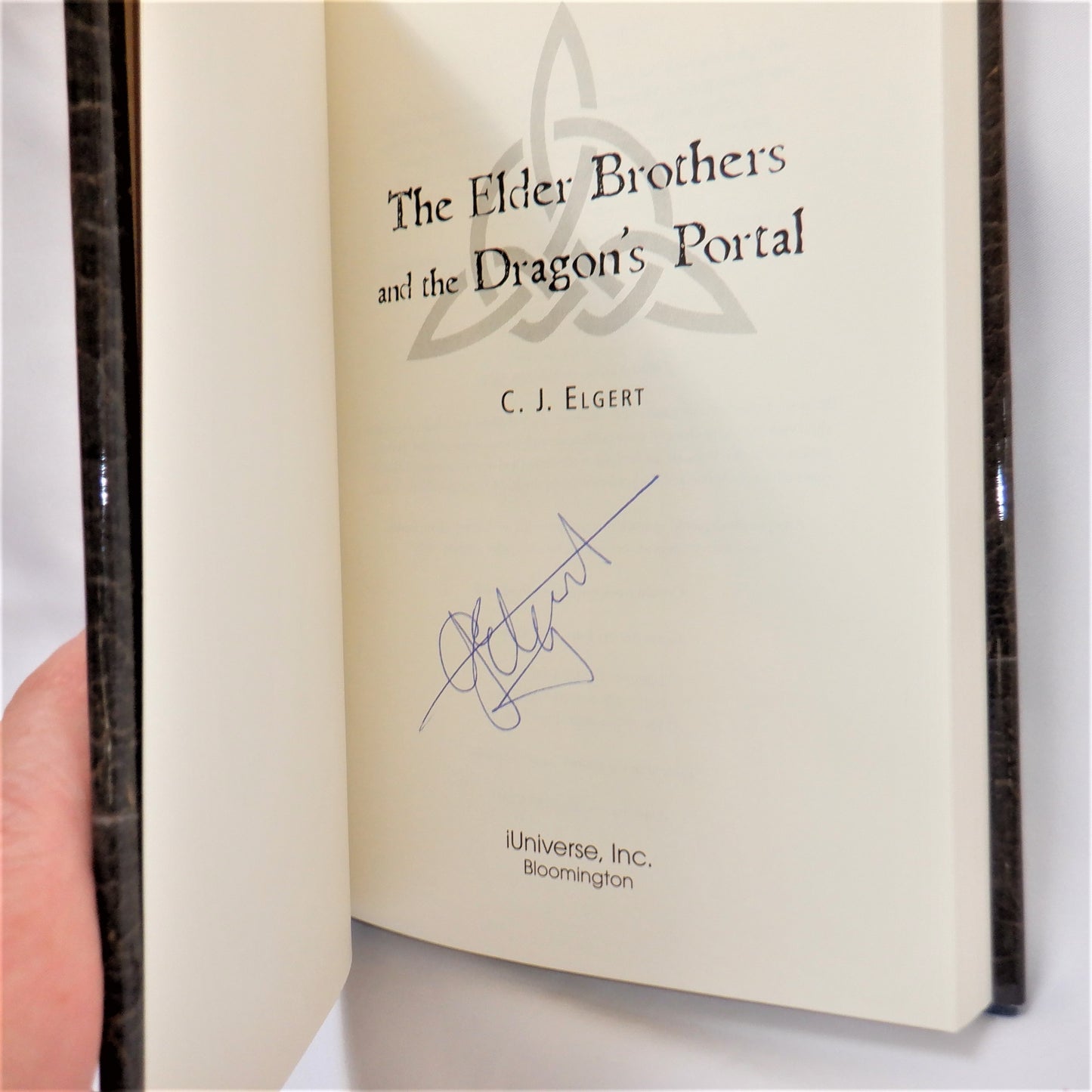 THE ELDER BROTHERS: A Rare Author-Signed Trio of YOUTH FICTION BOOKS, BY C.J. ELGERT (1st Ed. SIGNED) Includes The Padstow Crystals, The Dragon's Portal, and The Therian Teacher!