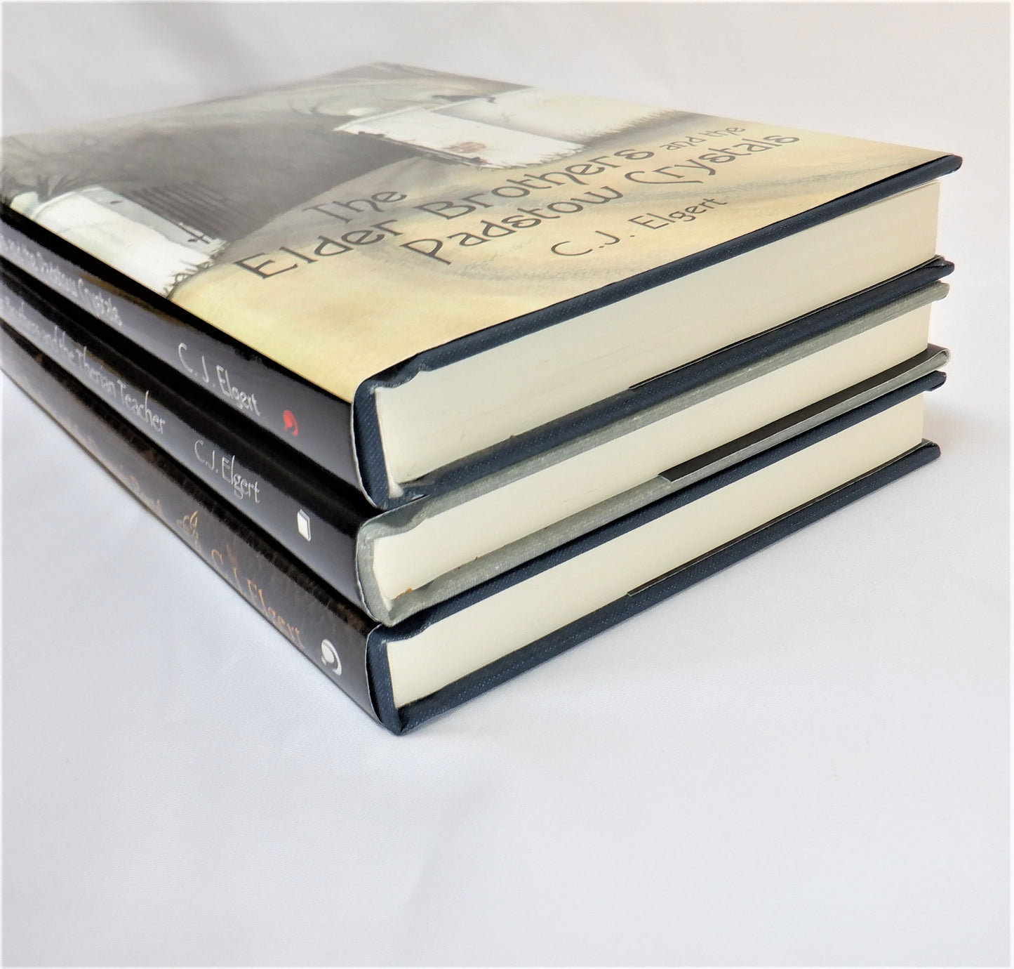 THE ELDER BROTHERS: A Rare Author-Signed Trio of YOUTH FICTION BOOKS, BY C.J. ELGERT (1st Ed. SIGNED) Includes The Padstow Crystals, The Dragon's Portal, and The Therian Teacher!