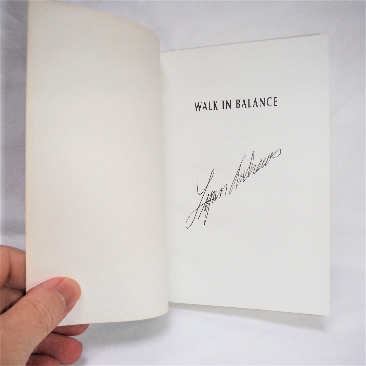 WALK IN BALANCE, Meditations with Lynn Andrews (1st Ed. SIGNED)