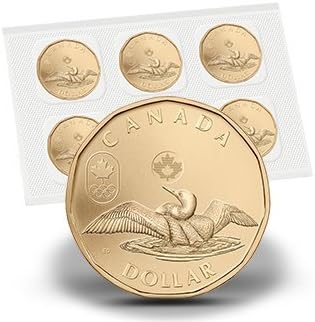 2012 LUCKY LOONIE, Pack of 5 Brand New Factory Sealed Canadian $1 Coins: 2012 Canadian Olympic Team!