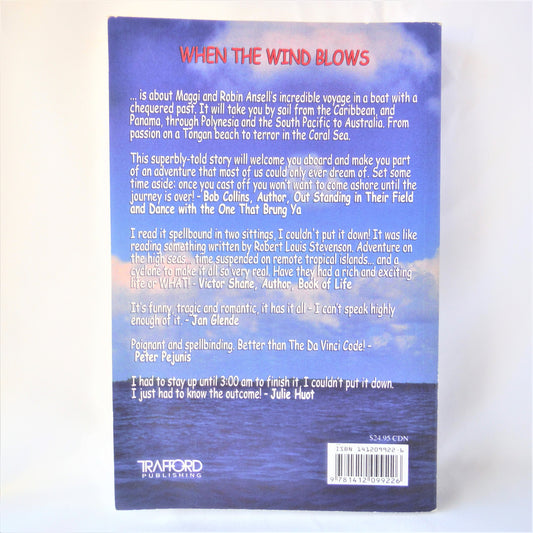 WHEN THE WIND BLOWS, Extraordinary Adventures with a Deadly Twist, by Maggi Ansell  (1st Ed. SIGNED)