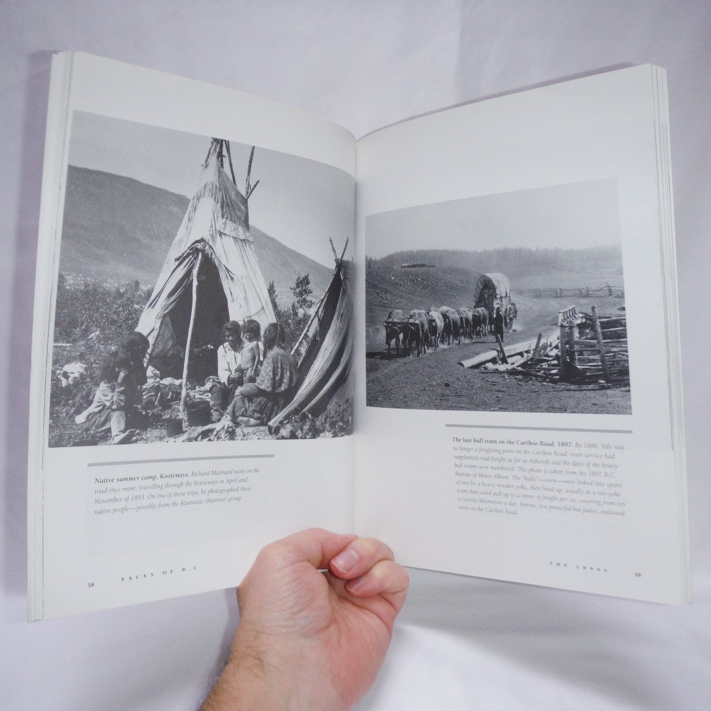 FACES OF BRITISH COLUMBIA; Looking at the PAST 1860-1960, by Rosemary Neering and Joe Thompson (1995 1st Ed.)