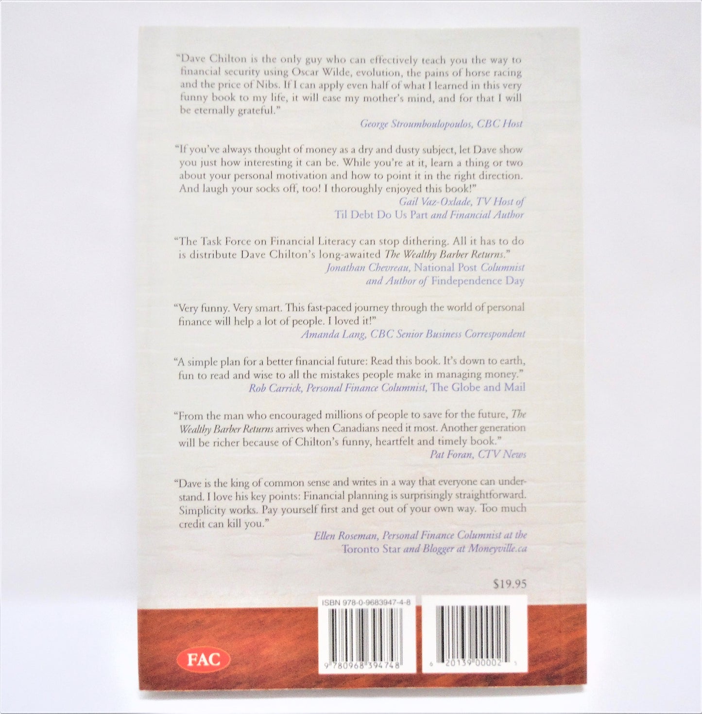 THE WEALTHY BARBER RETURNS, Unique Perspectives on the World of Money by David Chilton (2011 1st Ed.)