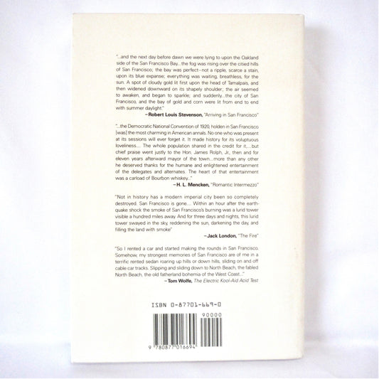 SAN FRANCISCO STORIES, Great Writers On The City, Selected Short Stories Edited by John Miller (1990 1st Ed.)