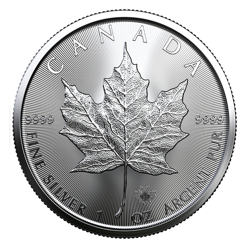 2023 Canadian $5 SILVER MAPLE LEAF(SML): 1-oz 99.99% Pure Silver Bullion Coins in Brand New Brilliant Uncirculated Condition