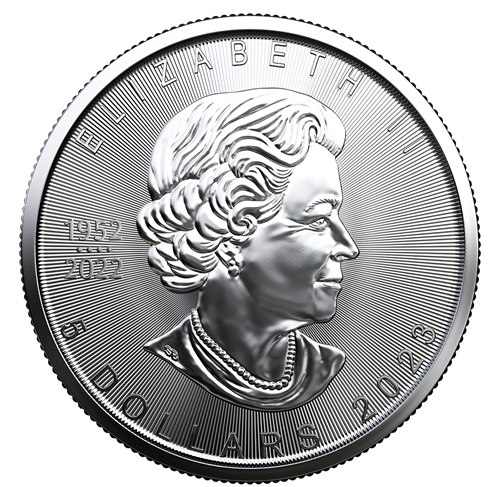 2023 Canadian $5 SILVER MAPLE LEAF(SML): 1-oz 99.99% Pure Silver Bullion Coins in Brand New Brilliant Uncirculated Condition