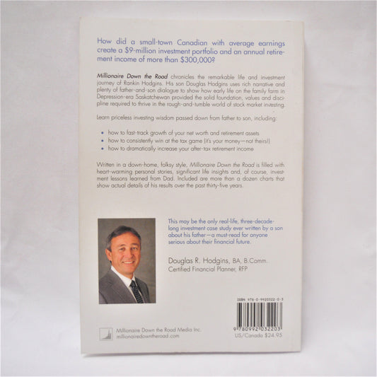 MILLIONAIRE DOWN THE ROAD, Secrets of the Ultimate Tax-efficient Investor, by Douglas R. Hodgins (1st Ed. SIGNED)