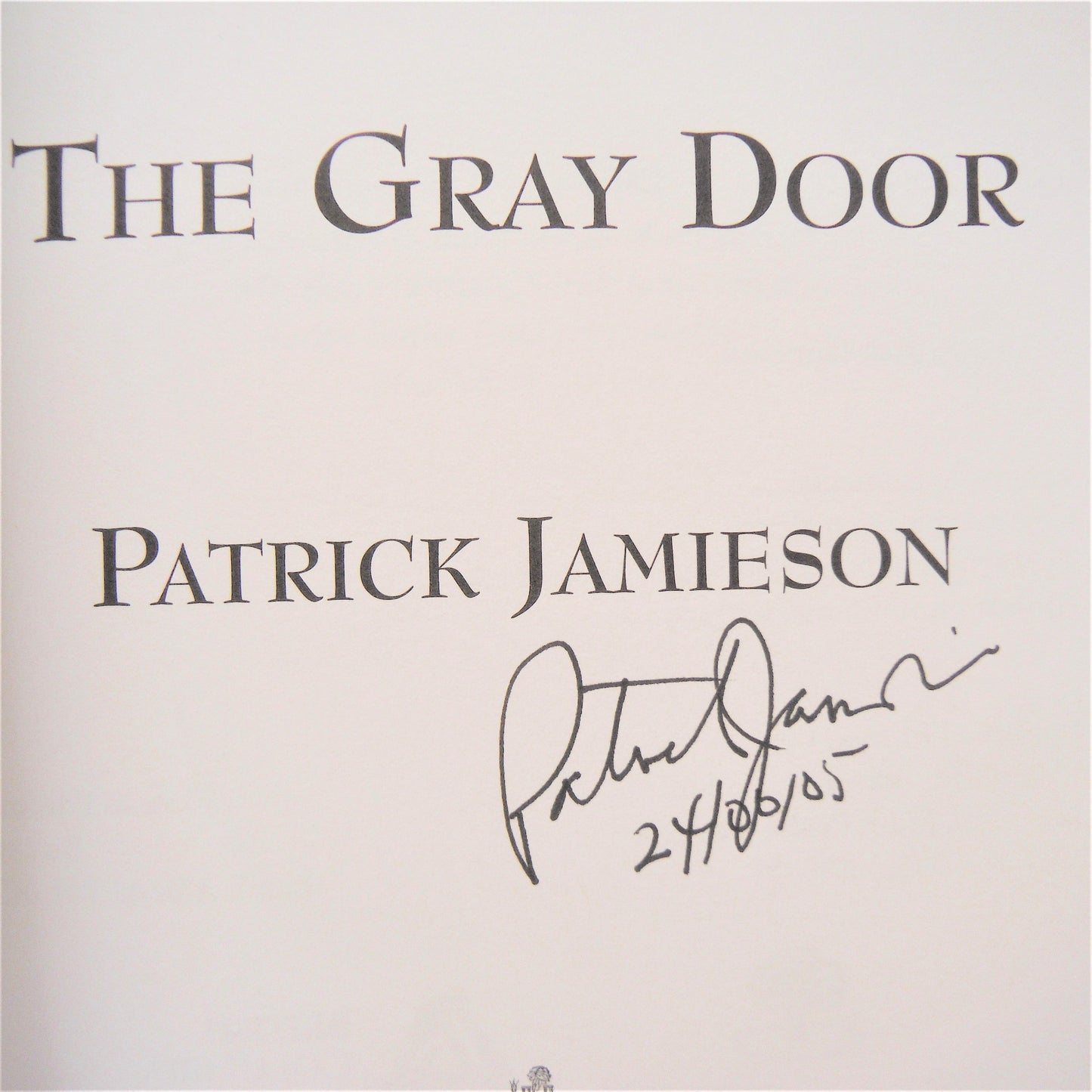 THE GRAY DOOR, Poetry by Patrick Jamieson (1st Ed. SIGNED)