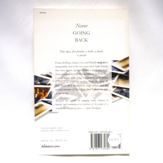 NEVER GOING BACK, A Novel by Antonia Banyard (1st Ed. SIGNED)