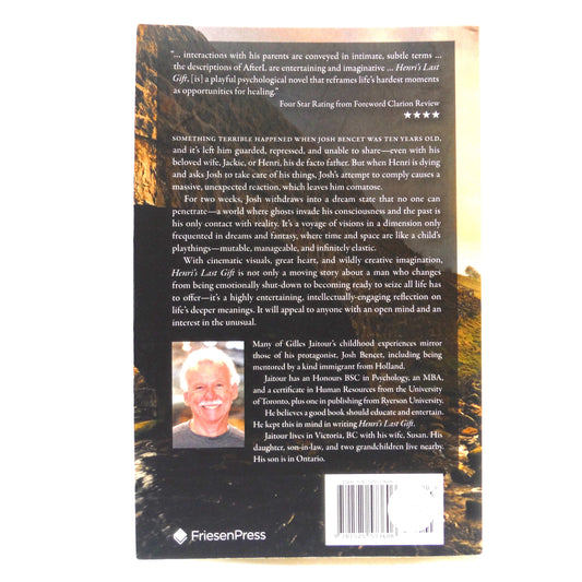 HENRI'S LAST GIFT, A Novel by Gilles Jaitour (1st Ed. SIGNED)