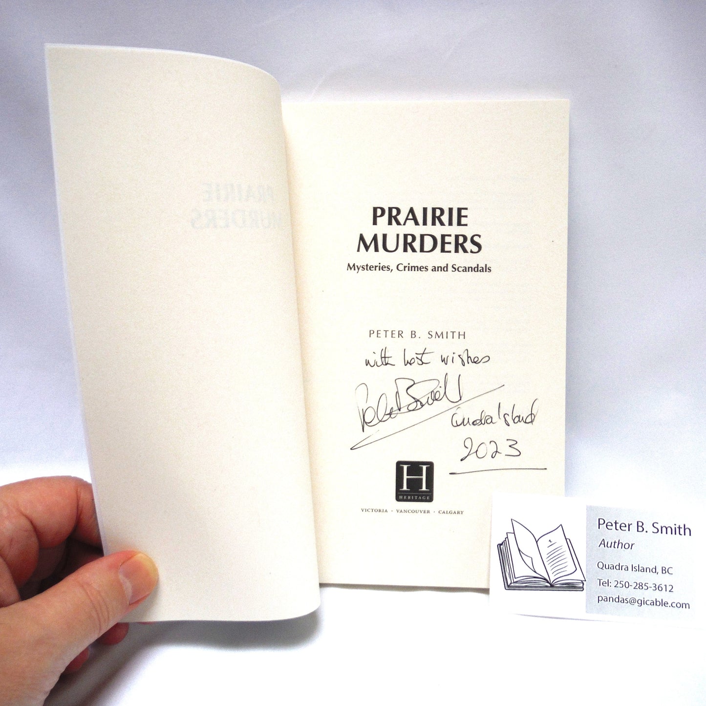 PRAIRE MURDERS, Mysteries, Crimes and Scandals by Peter B. Smith (1st Ed. SIGNED)