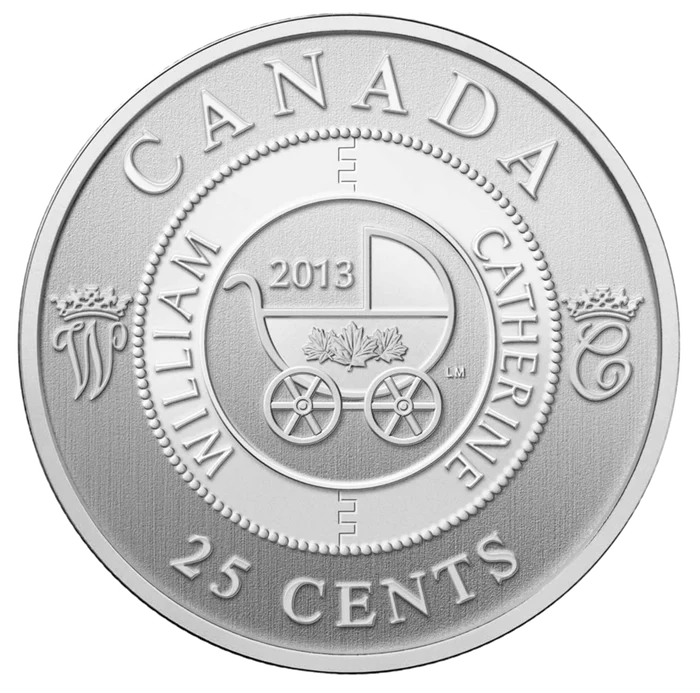 2013 Canadian 25 cent Quarter Coin Souvenir: BIRTH OF THE ROYAL INFANT CELEBRATION!