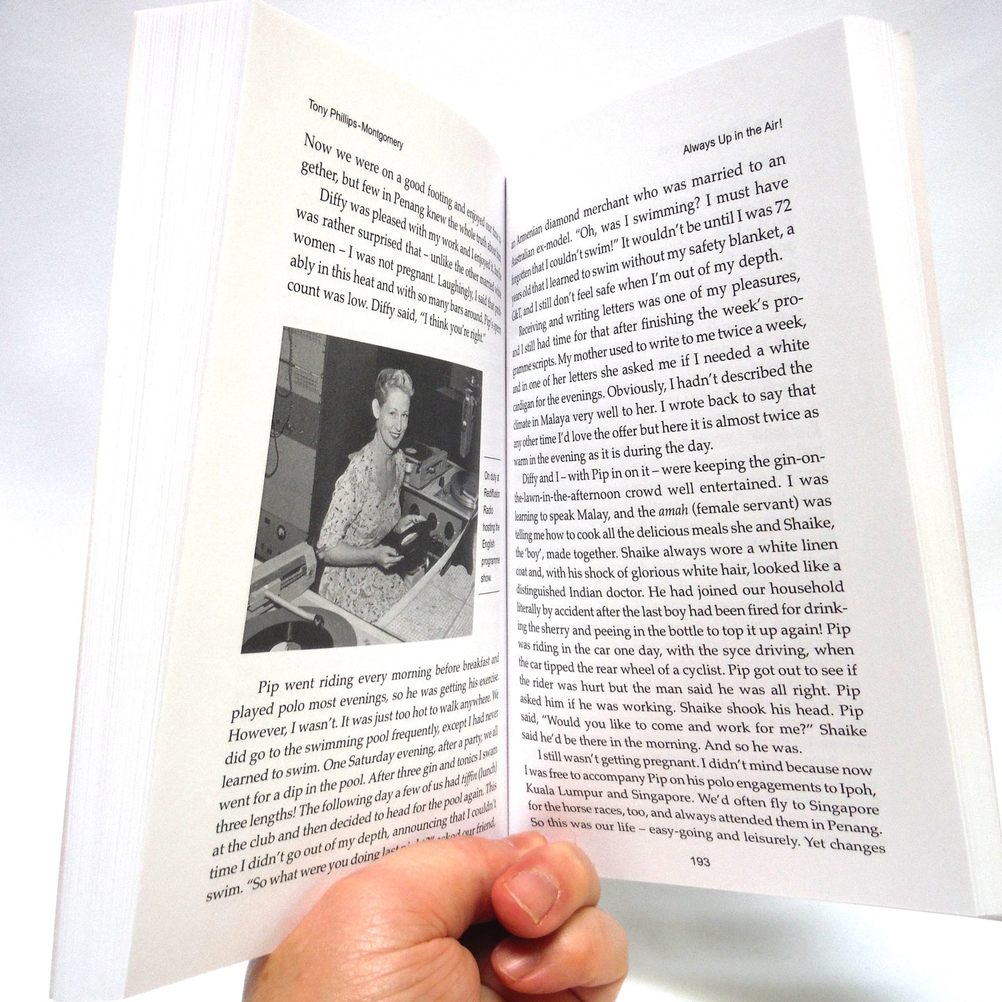 ALWAYS UP IN THE AIR! A Memoir by Tony Phillips-Montgomery (1st Ed. SIGNED)