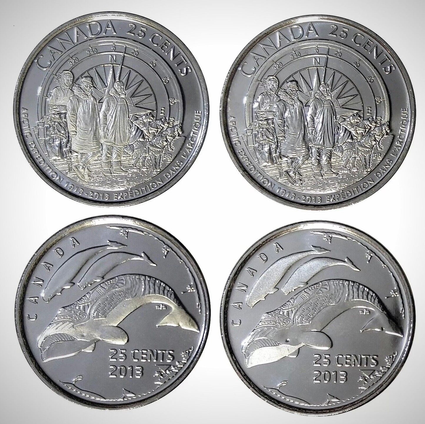 2013 Canadian Arctic Expedition Centennial 4-Coin Special Quarter Collection: HEART OF THE ARCTIC/ AU COEUR DE L'ARCTIQUE