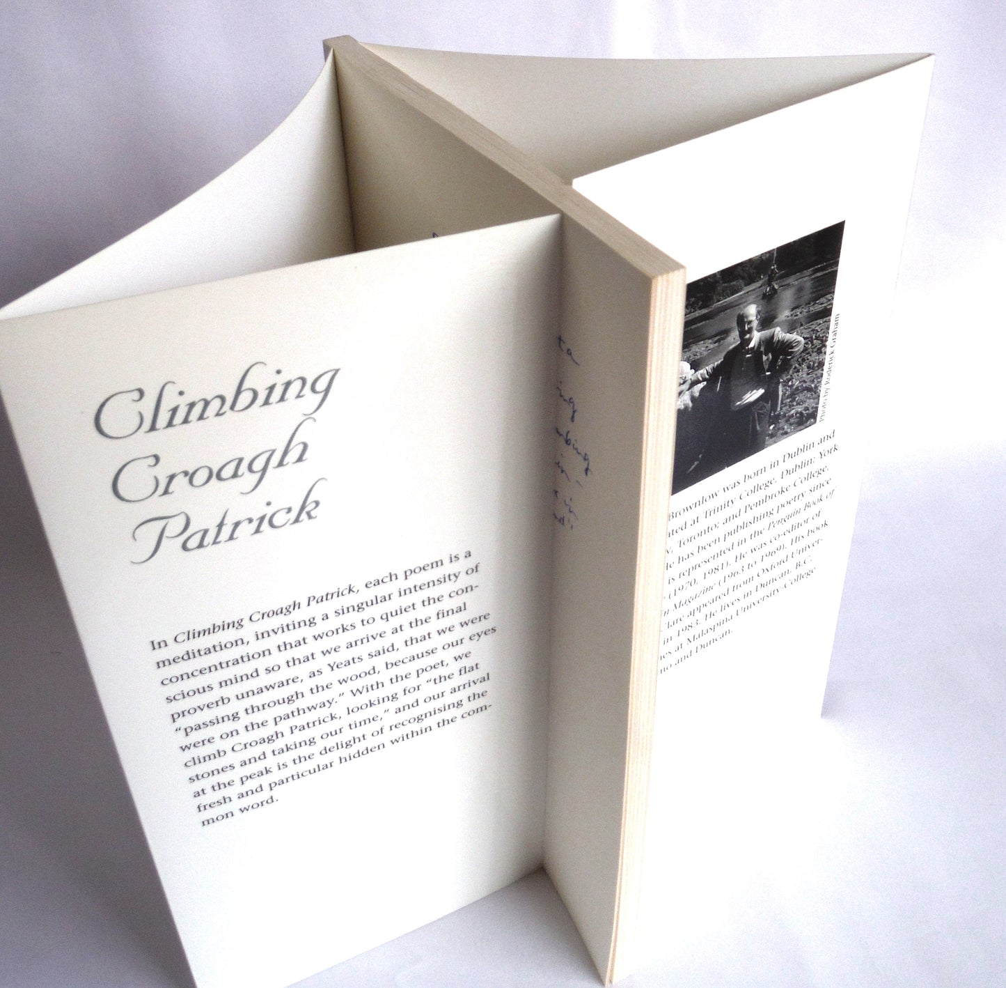 CLIMBING CROAGH PATRICK, Sonnet Poetry by Timothy Brownlow (1st Ed. SIGNED)
