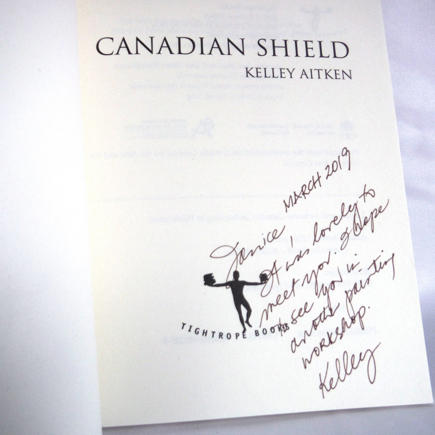 CANADIAN SHIELD, A Short Fiction Collection by Kelly Aitken (1st Ed. SIGNED)