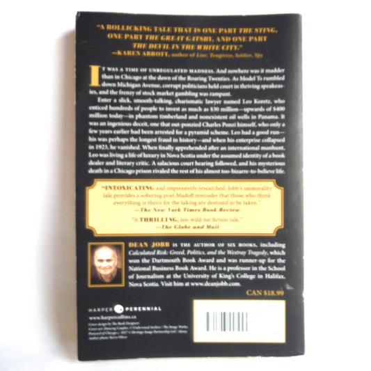 EMPIRE OF DECEPTION, A True Novel by Dean Jobb (1st Ed. SIGNED)