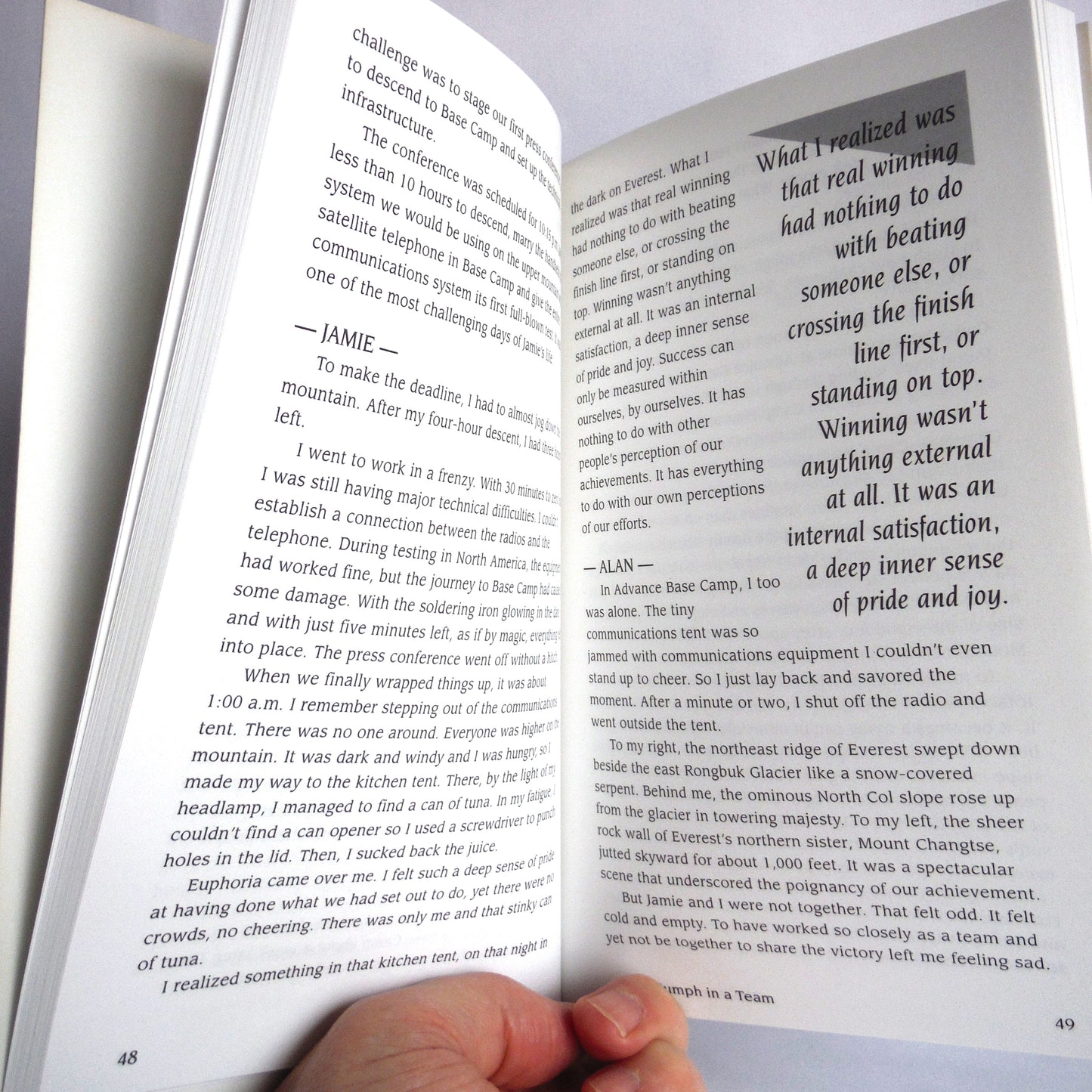 THE POWER OF PASSION, Achieve Your Own Everests, by Alan Hobson and Jamie Clarke (1st Ed. SIGNED)