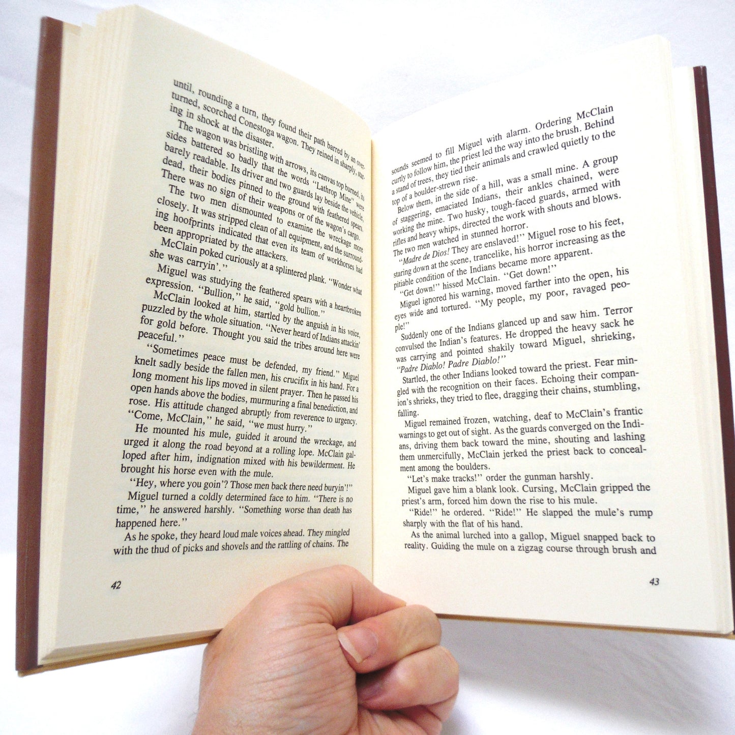 THE HANGING OF FATHER MIGUEL, An Evans Novel of The West by M.A. Armen, AND Dedicated to Peter Breck! (1st Ed. SIGNED)