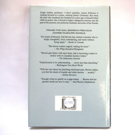 A COLDER KIND OF DEATH, A Joanne Kilbourn Mystery by Gail Bowen (1st Ed. SIGNED)