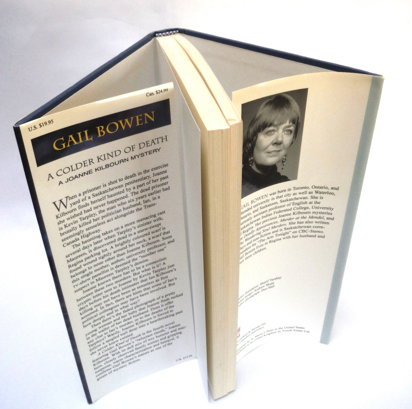 A COLDER KIND OF DEATH, A Joanne Kilbourn Mystery by Gail Bowen (1st Ed. SIGNED)