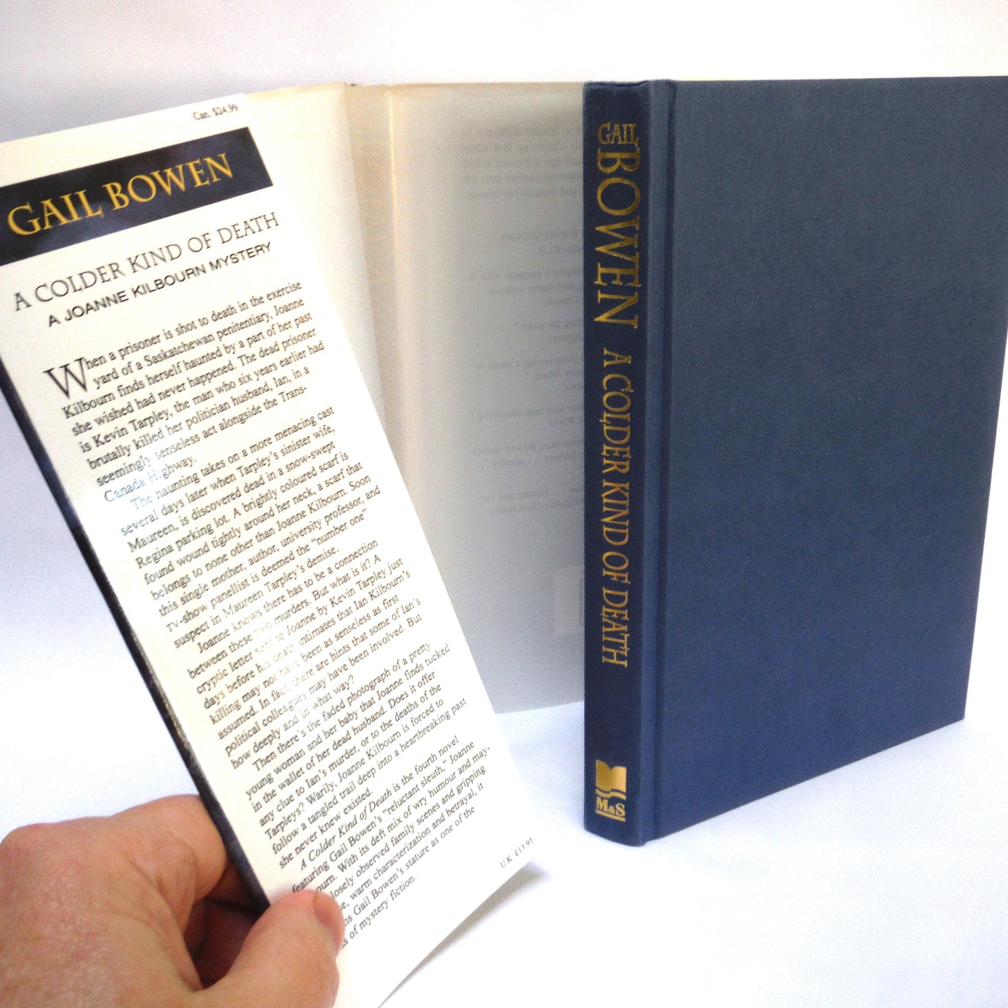 A COLDER KIND OF DEATH, A Joanne Kilbourn Mystery by Gail Bowen (1st Ed. SIGNED)