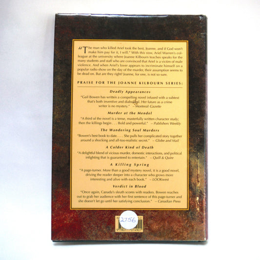 BURYING ARIEL, A Joanne Kilbourn Mystery by Gail Bowen (1st Ed. SIGNED)