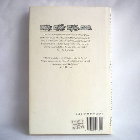 A LIFE IN THE COUNTRY, Vancouver Island Chronicles by Bruce Hutchison (1988 1st Ed.)