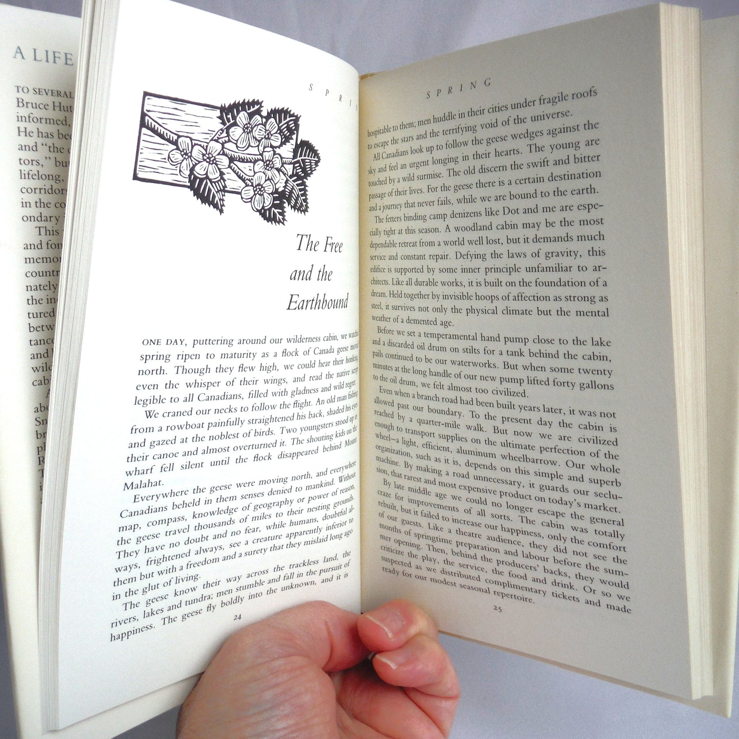 A LIFE IN THE COUNTRY, Vancouver Island Chronicles by Bruce Hutchison (1988 1st Ed.)