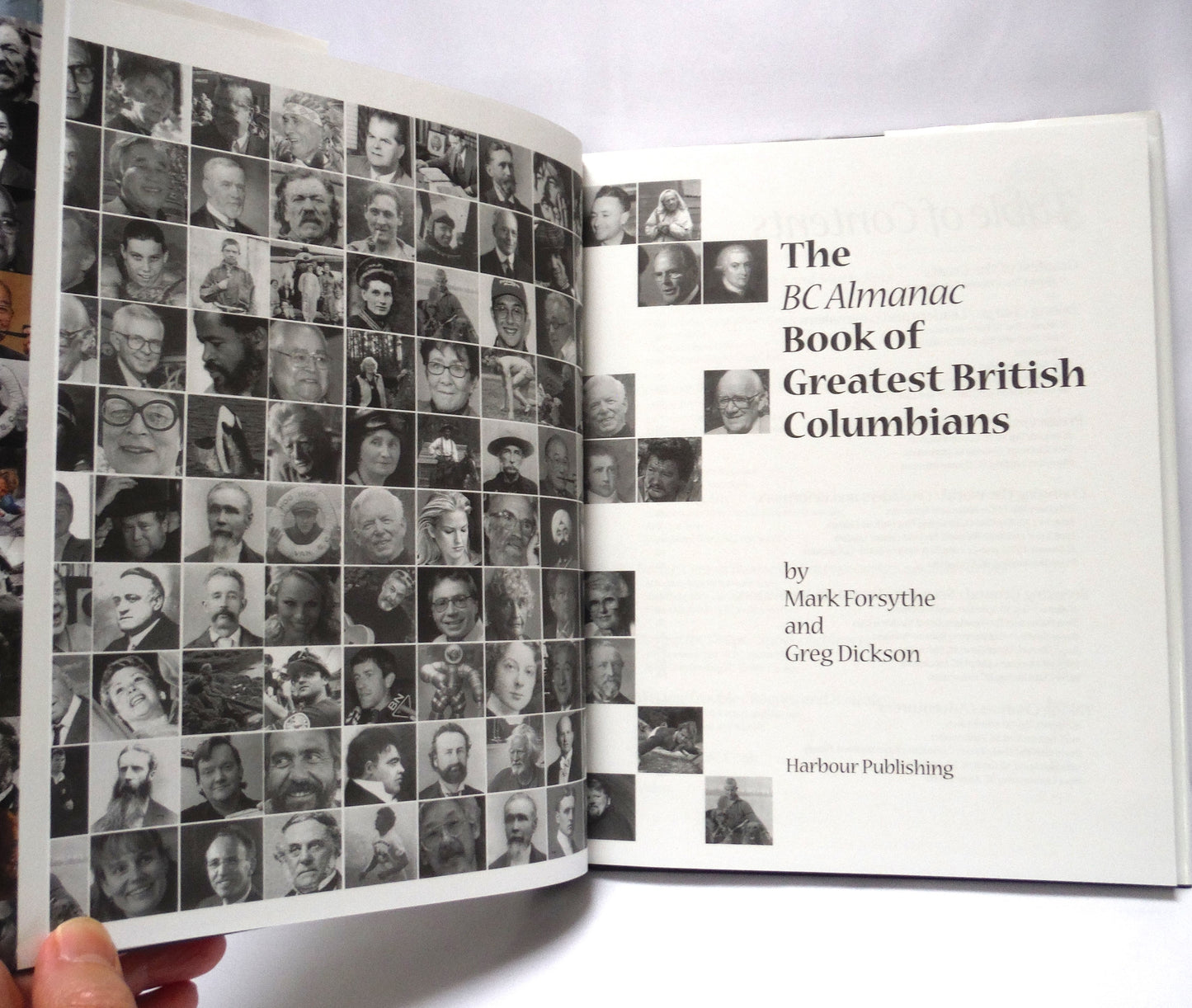 THE BC ALMANAC BOOK OF GREATEST BRITISH COLUMBIANS, by Mark Forsythe & Greg Dickson (1st Ed. SIGNED)