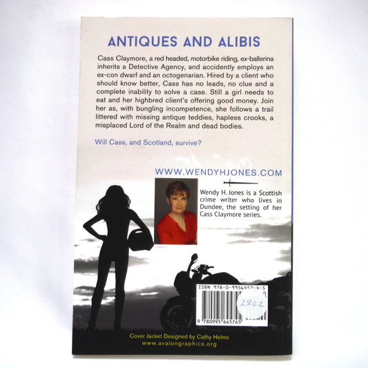 ANTIQUES AND ALIBIS, A Cass Claymore Investigation, by Wendy H. Jones (2018 1st Ed.)