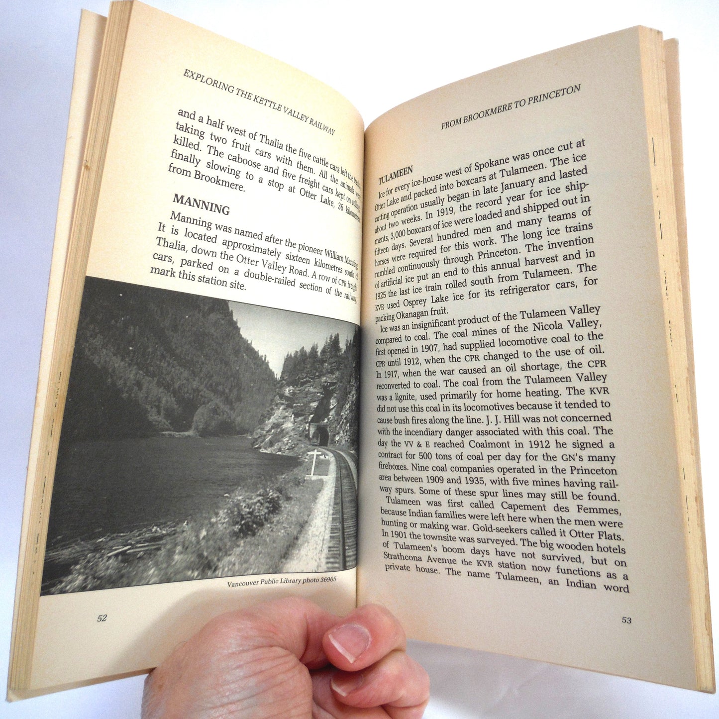 EXPLORING THE KETTLE VALLEY RAILWAY, by Car, Foot, Skis, Horseback or Mountain Bike, by Beth Hill (1989 1st Ed.)