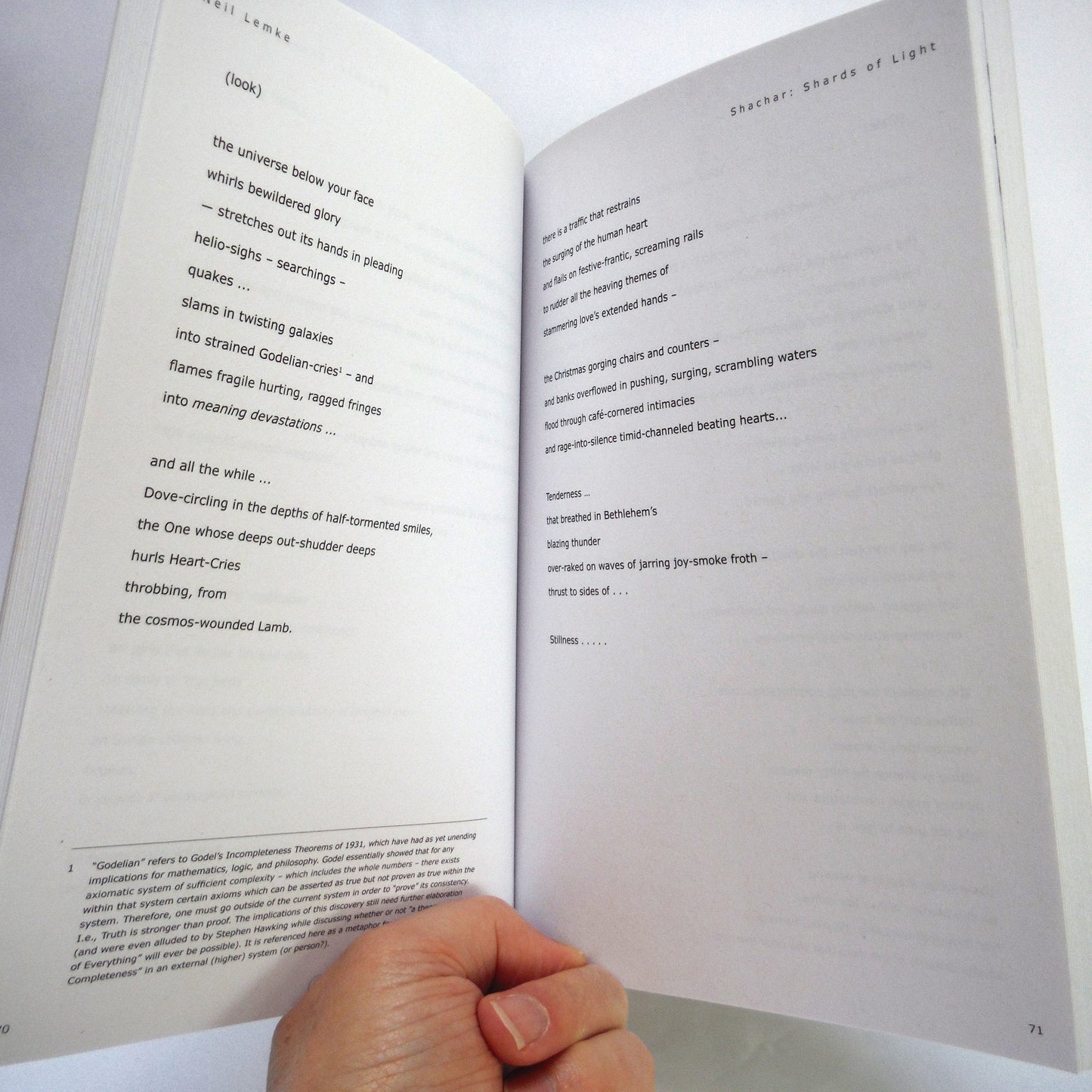 SHACHAR: SHARDS OF LIGHT, A Second Collection of Poems, by Neil Lemke (2014 1st Ed.)