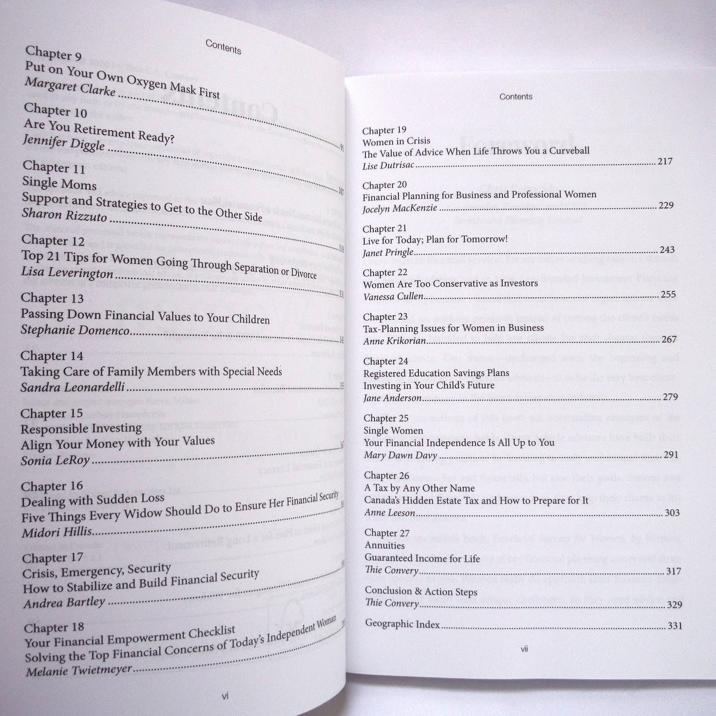 FINANCIAL SUCCESS FOR WOMEN BY WOMEN, Featuring 27 Top Female Advisors, Edited by Thie Convery (2020 1st Ed.)