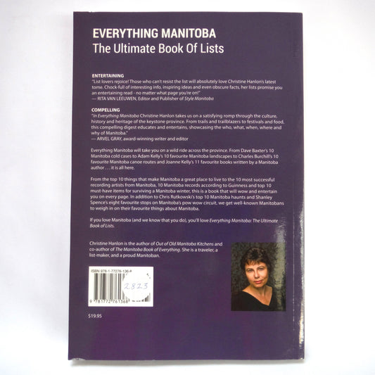 EVERYTHING MANITOBA, The Ultimate Book of Lists, by Christine Hanlon (2019 1st Ed.)