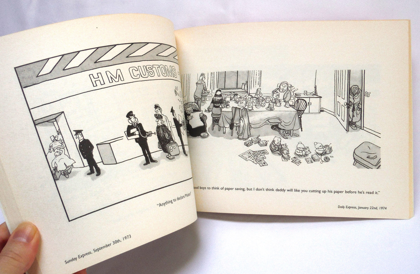 GILES, The 49th Official Annual Collection, British Cartoon Humour by Carl Giles (1995 1st Ed.)