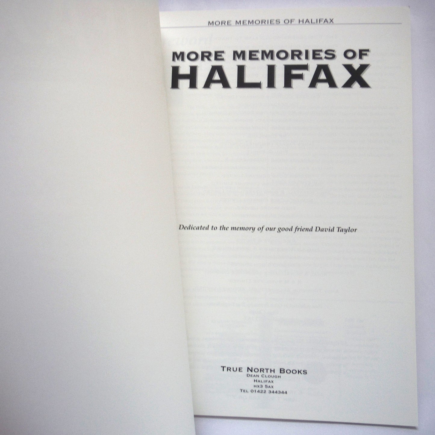 MORE MEMORIES OF HALIFAX, Page After Page of Pure Nostalgia, by True North Books (1997 1st Ed.)
