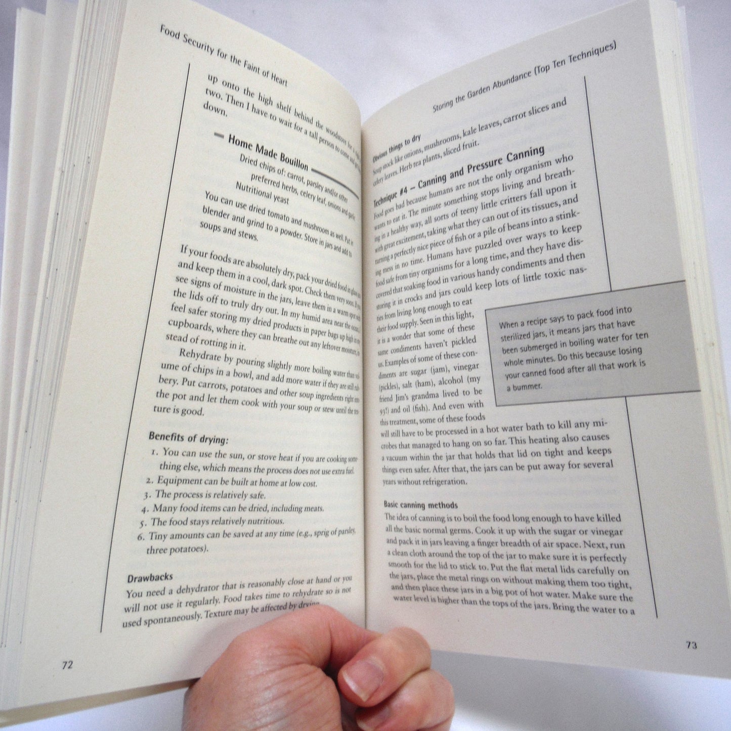 FOOD SECURITY FOR THE FAINT OF HEART, Keeping Your Larder Full in Lean Times, by Robin Wheeler (2008 1st Ed.)
