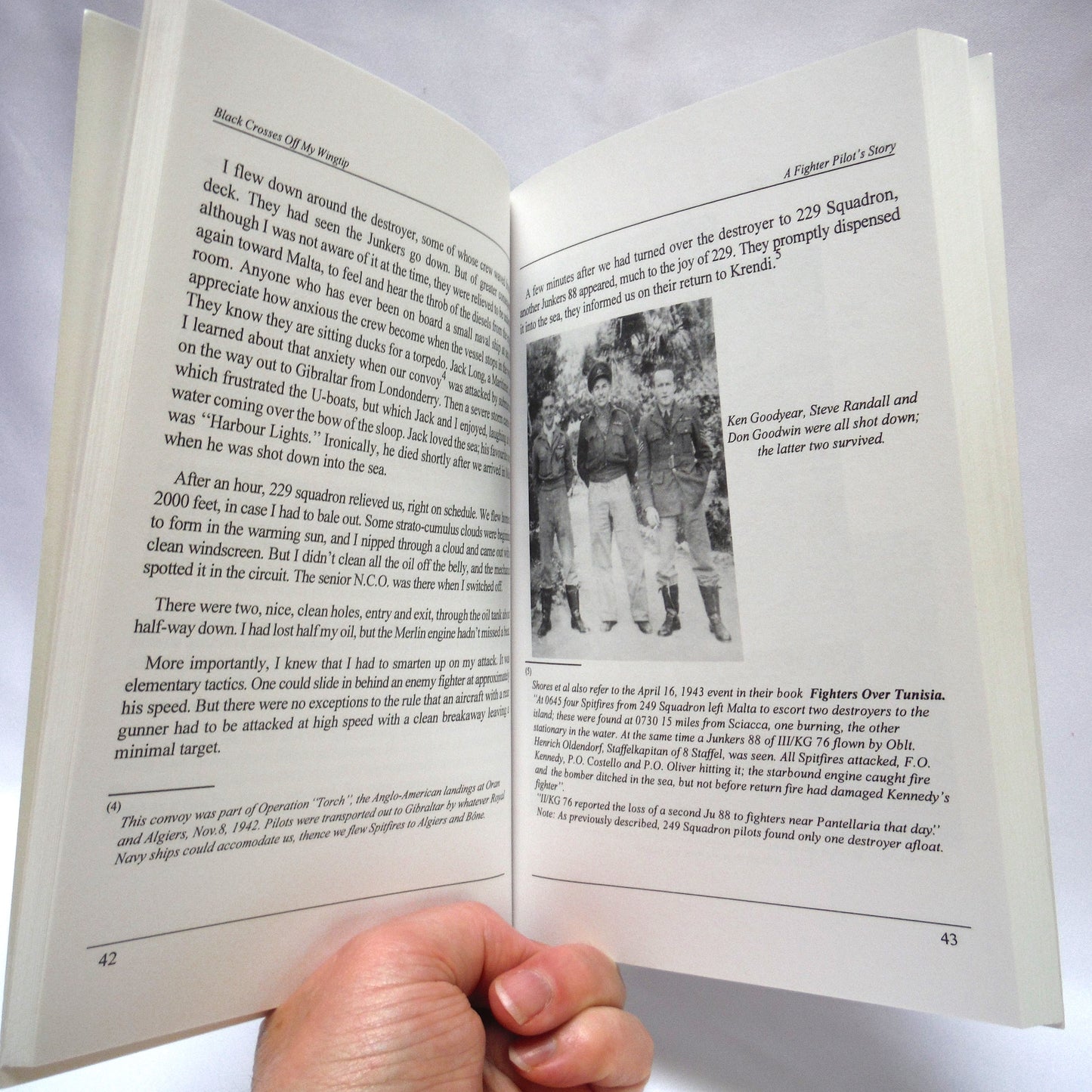 BLACK CROSSES OFF MY WINGTIP, by Squadron Leader I.F. Kennedy DGC & Bar (1994 1st Ed.)