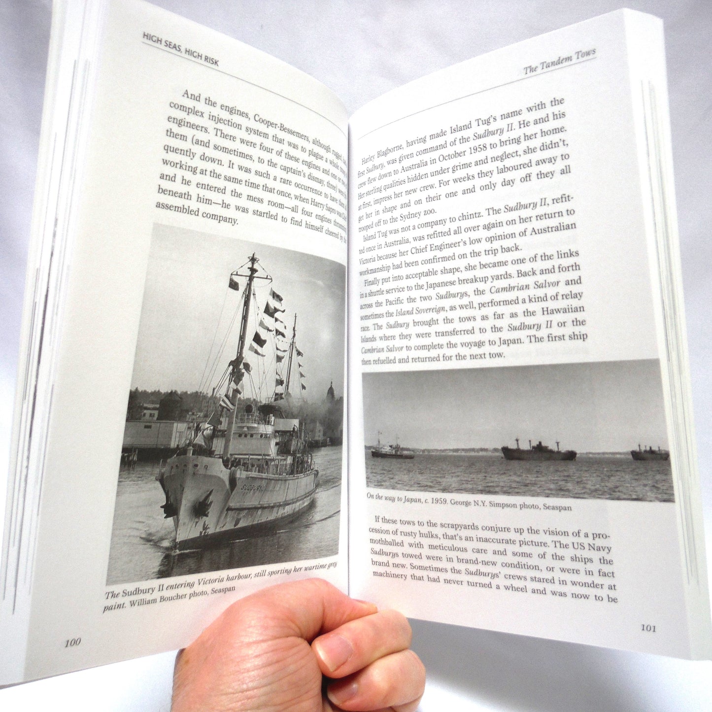 HIGH SEAS, HIGH RISK, The Story of the Sudbury's, by Pat Wastell Norris (2005 1st PB Ed.)
