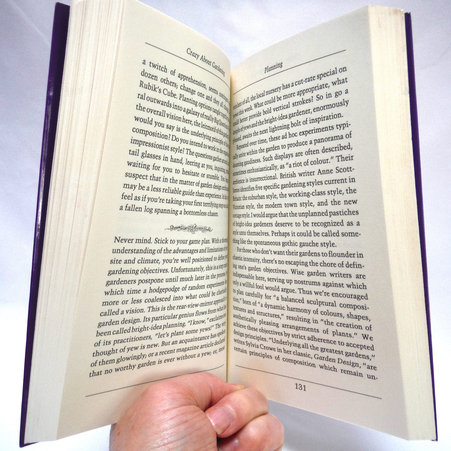 CRAZY ABOUT GARDENING, Reflections on the Sweet Seductions of a Garden, By Des Kennedy (1994 1st Ed.)