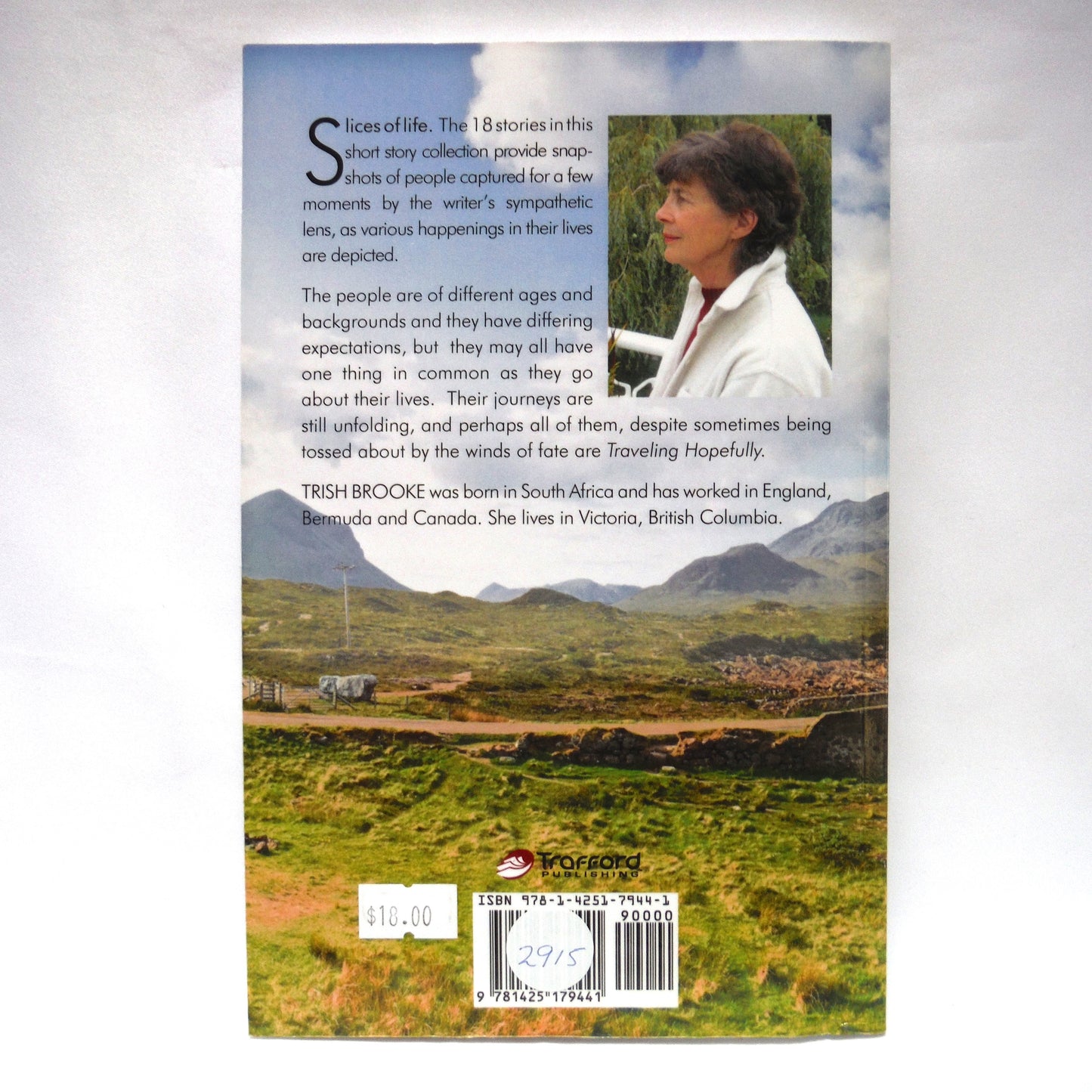 TRAVELING HOPEFULLY, A Short Story Collection by Trish Brooke (2010 1st Ed.)