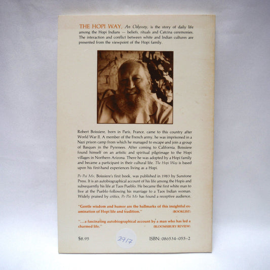 THE HOPI WAY, An Odyssey by Robert Boissiere (1985 1st Ed.)