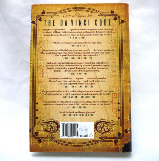 THE DA VINCI CODE: THE LOST SYMBOL, A Novel by Dan Brown (2009 1st Ed.)