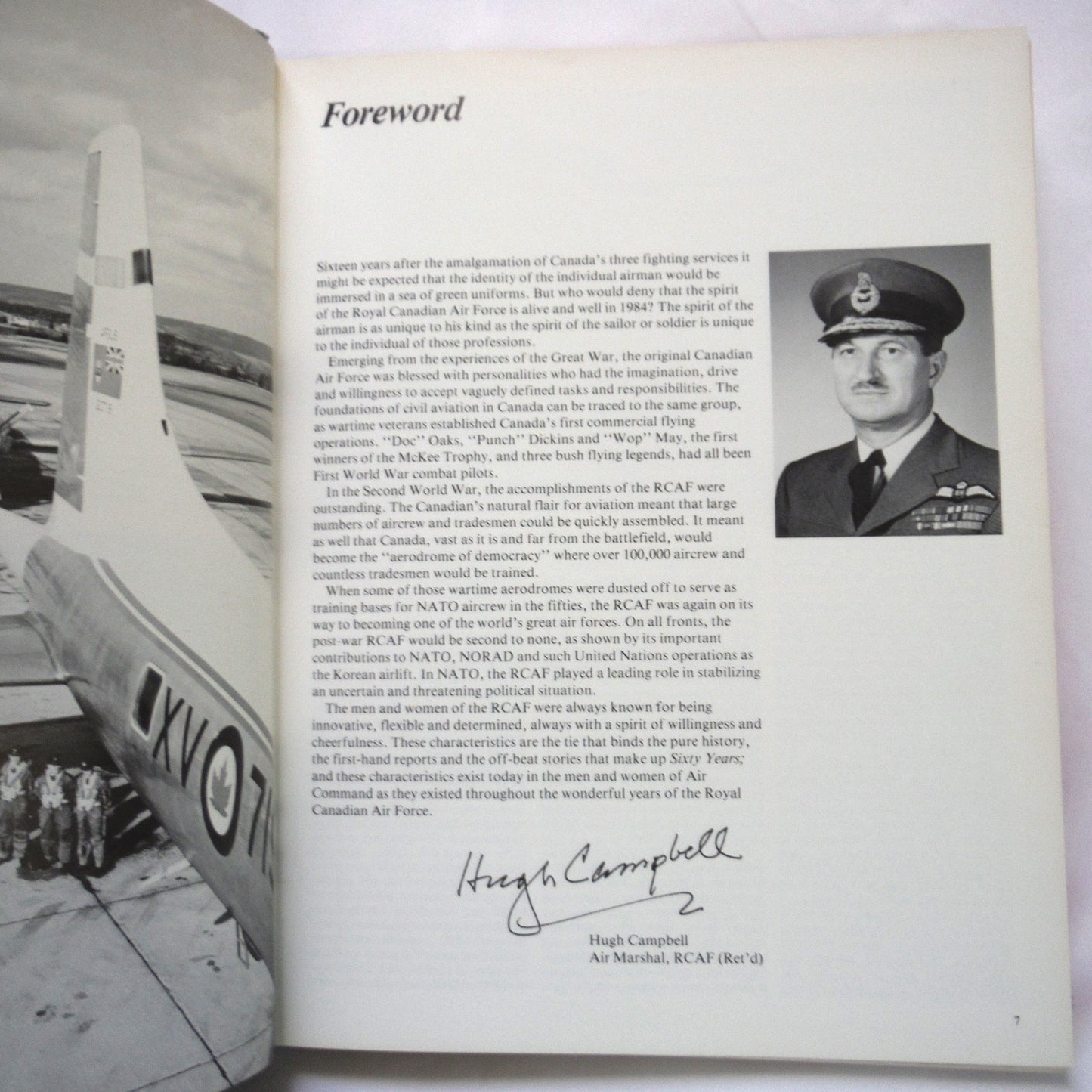 SIXTY YEARS: The RCAF and CF Air Command 1924-1984, A CANAV BOOK, Edited by Larry Milberry (1st Ed. SIGNED)