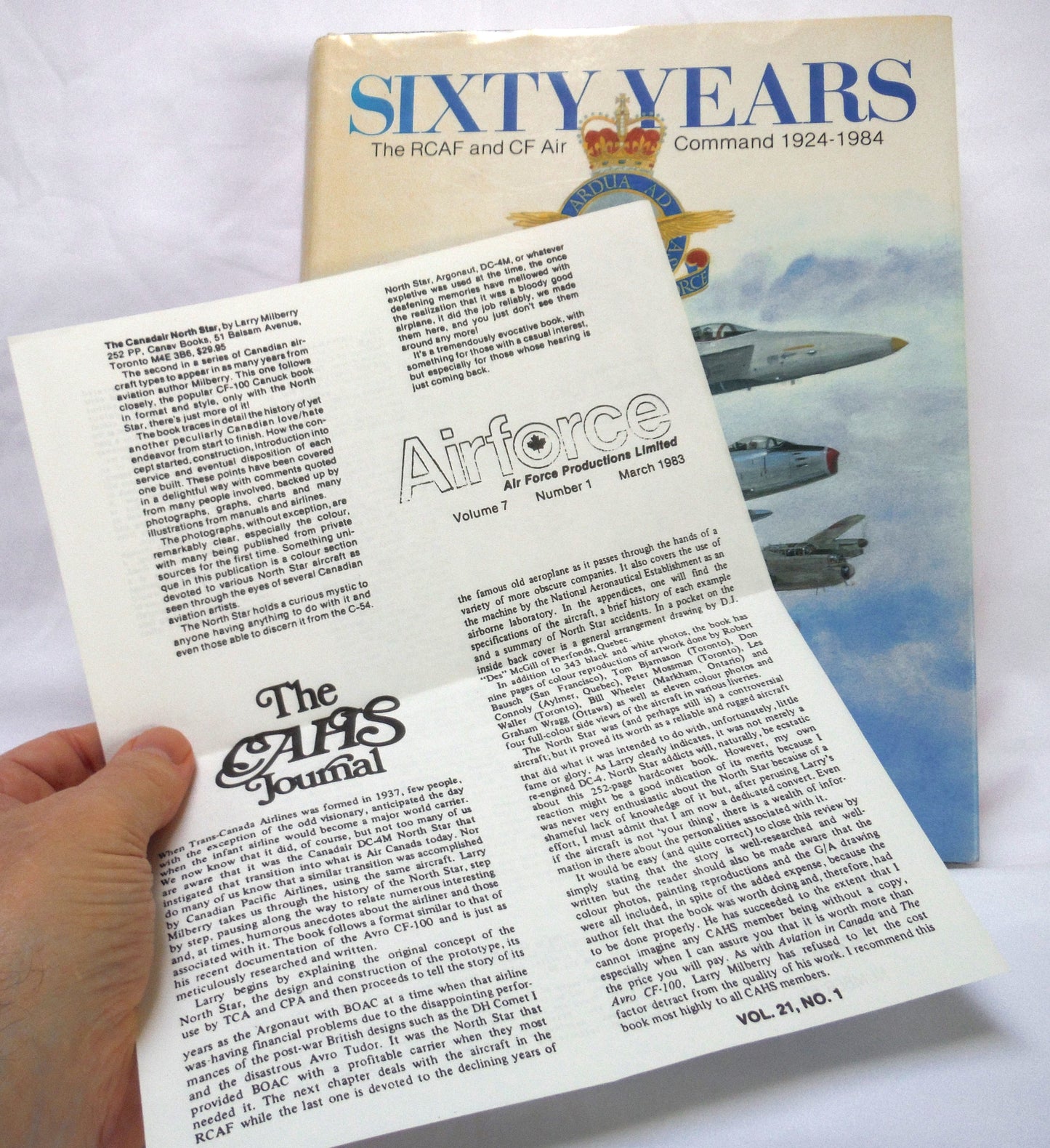 SIXTY YEARS: The RCAF and CF Air Command 1924-1984, A CANAV BOOK, Edited by Larry Milberry (1st Ed. SIGNED)